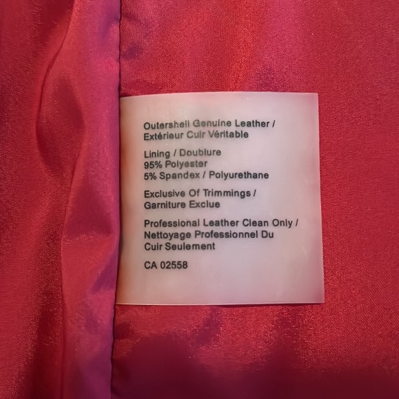 NWOT Greta Constantine red leather dress for Danier - Picture 10 of 10